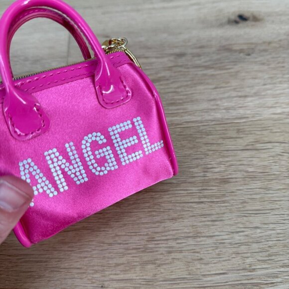 Victorias Secret VTG Angel Mini Coin Purse Keychain Pink Tiny Zipper Close Y2K - Picture 6 of 9